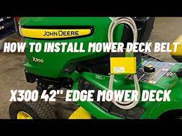mower deck belt on a john deere x300
