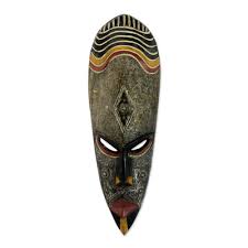 Kiva African Wood Wall Mask