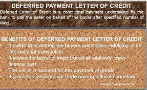 deferred payment letter of credit