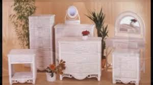 Our rattan bedroom furniture is framed on solid wood and features drawers that roll in and out with a touch. White Wicker Bedroom Furniture Youtube