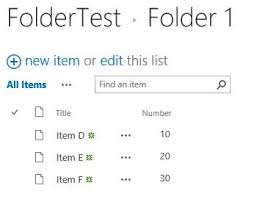 sharepoint rest api and lists with folders