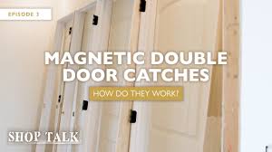 how do magnetic double door catches