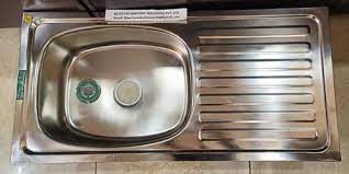 stainless steel ss sink with drain board