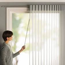 White Polyester Sliding Window Curtain