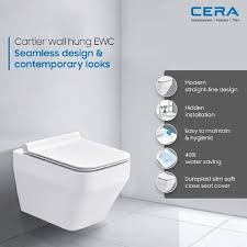 Cera Ceramic Wall Mounted Toilet Seat