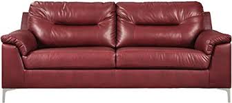 Please note, pricing at some ashley homestore locations is unavailable online. Amazon Com Ashley Furniture Signature Design Tensas Contemporary Upholstered Sofa Crimson Red Kitchen Dining