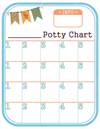 Potty Charts For Children Printable Reward Charts Template