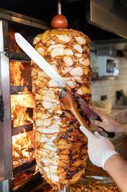 Chicken Shawarma On A Spit gambar png