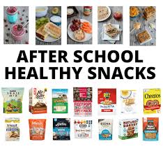 after healthy snacks low mess