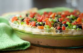 fiesta 7 layer dip wishes and dishes