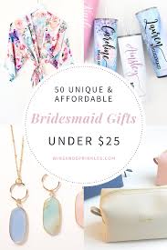 unique bridesmaid gifts under 25