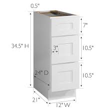 brookings base cabinet white 12 inch
