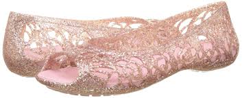 Crocs Girls Isabella Glitter Gs Blsm Ballet Flats Shoes