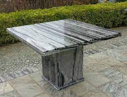 Square Stone Top Coffee Table For