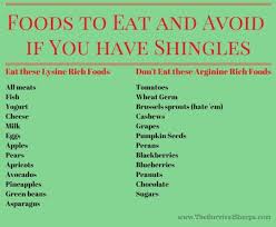 Diet While Dealing With Shingles Lysine Rich Foods