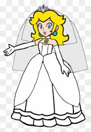 Print coloring page download pdf tags: Princess Peach Wedding Dress 2d By Joshuat1306 Super Mario Princess Peach Free Transparent Png Clipart Images Download