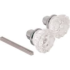 fluted glass door knobs with chrome