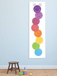 Modern Growth Chart Fun Caterpillar Design For A Bright And Stylish Nursery Colorful Contemporary Height Charts A Great Baby Shower Gift