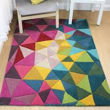 illusion falmouth geometric rug purple