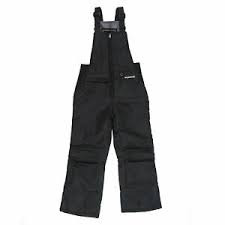 Details About Skigear By Arctix Youth Insulated Bib Overalls Black Small Pl1550
