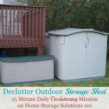 How To Declutter Outdoor Storage Shed