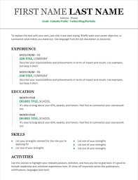 Formats Of Resume Examples And Sample Resume Formats For