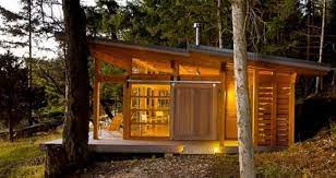 Small Slanted Roof Modern Cabin Small