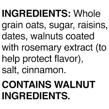 quaker instant oatmeal raisin date