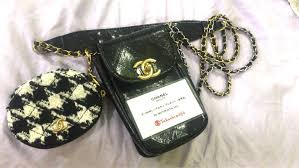 authentic chanel makeup sling bag