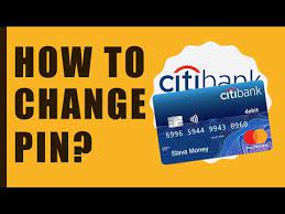 how to change pin citibank debit card
