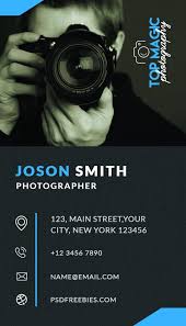 photography visiting card design free