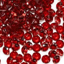 0 75 Red Acrylic Crystal Diamonds For