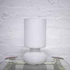 Vintage White Lykta Mushroom Desk Lamp