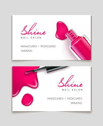 nail business card free on