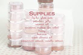 lip gloss diy and printable labels