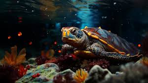 colorful turtle hd wallpaper 4k free