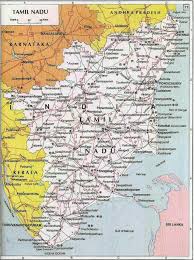 Tamil nadu map, satellie view. India Travel Pictures Tamil Nadu Map