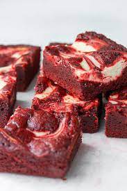 Resepi Red Velvet Cheese Brownies gambar png