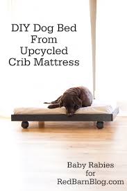 diy dog bed from upcycled crib mattress