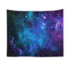 Galaxy Tapestry Blue Starry Sky