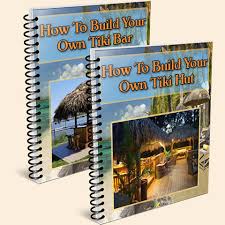 build your own tiki bar and hut combo
