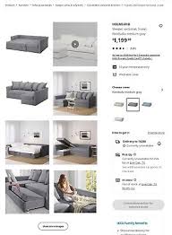 ikea holmsund sofa sectional ebay
