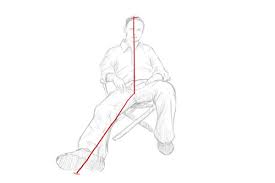 how to draw a seated person seated figure