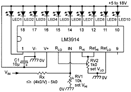 Here are lm3914/lm3915 vu meter circuit projects. Led Graph Circuits Nuts Volts Magazine