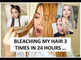 bleaching dying my own hair 3 times