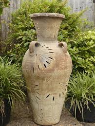 Tall Terracotta Tunisian Garden Urn