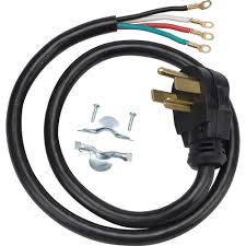 Position the outlet box in a convenient location for both the dryer cord and the dryer vent. Ge 4 Ft 4 Prong 30 Amp Dryer Cord Wx09x10018 The Home Depot