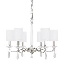 6 Light Chandelier With Crystals Included Capital Lighting Fixture Company
