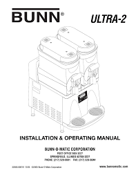 11 may 2019, 21:48 status: Bunn Ultra 2 User Manual Manualzz