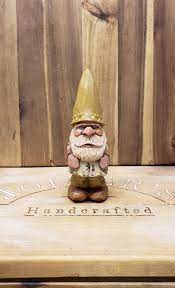 Wood Carving Wooden Gnome Carving With